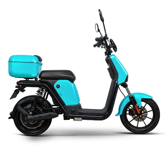 Moped electric, baterie litiu detasabila, motor 1000W, albastru - Rainbow