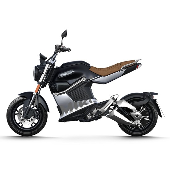 Motocicleta electrica, baterii litiu detasabile, motor 3000W, negru - Miku Super