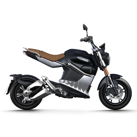 Motocicleta electrica, baterii litiu detasabile, motor 3000W, negru - Miku Super