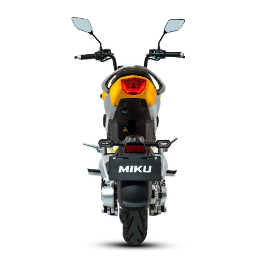 Motocicleta electrica, baterii litiu detasabile, motor 3000W, galben - Miku Super